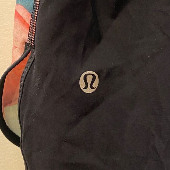 LULULEMON Coastal Tank Secret Garden Black Women’s Size 4 Style W1F95S - Picture 9 of 10